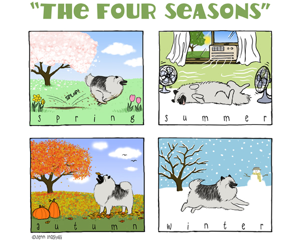 Cartoon Four Seasons